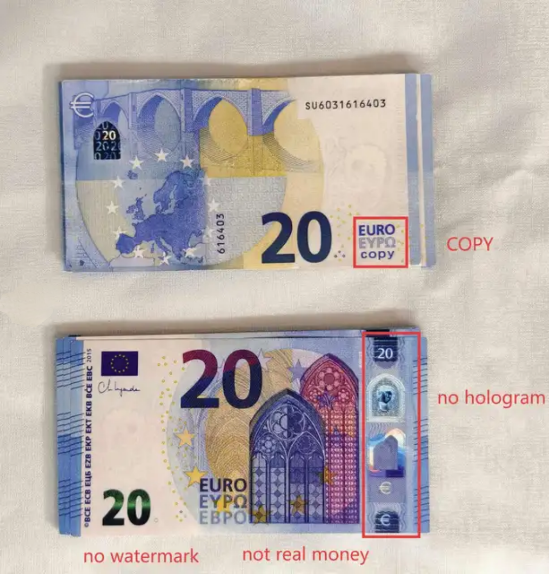 Euros Props copy replica notes €1000
