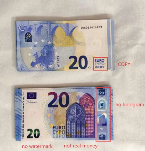Euros Props copy replica notes €1000